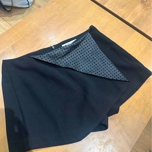 BCBG black leather skirt, size 4
